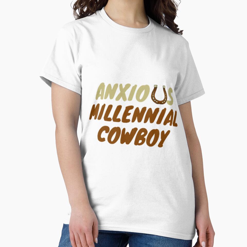 Anxious millennial cowboy by anas667