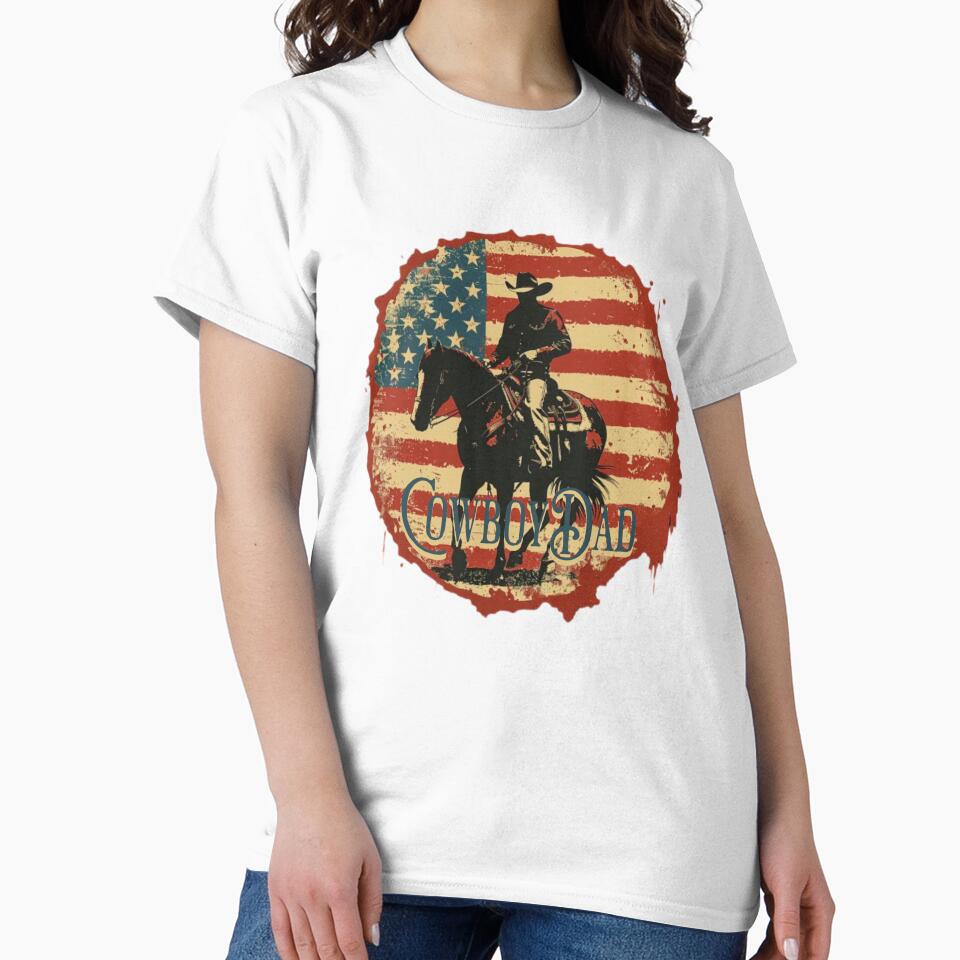 cowboy dad vintage USA, father's day by everythingjoy33