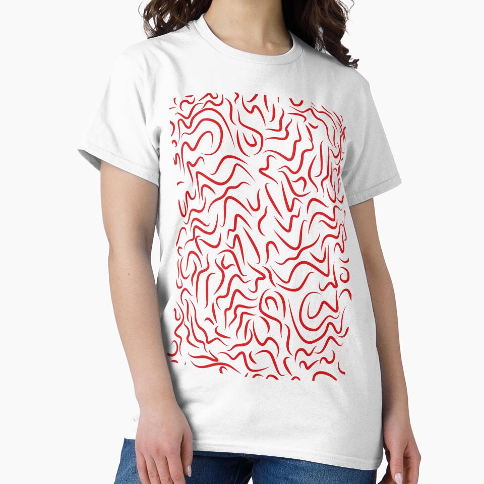 Groovy 70's patter aesthetic Red+ yellow by Ray Sánchez