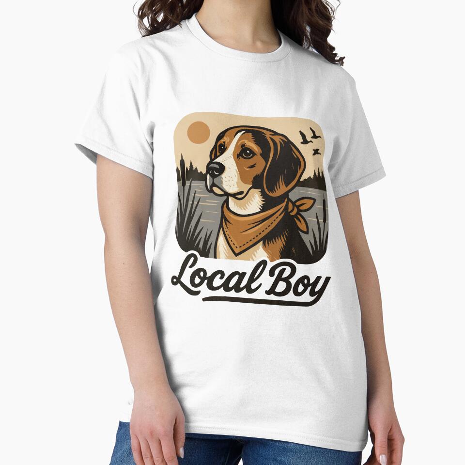 Local Boy - Beagle Hunting Dog Owner by Lichtisign