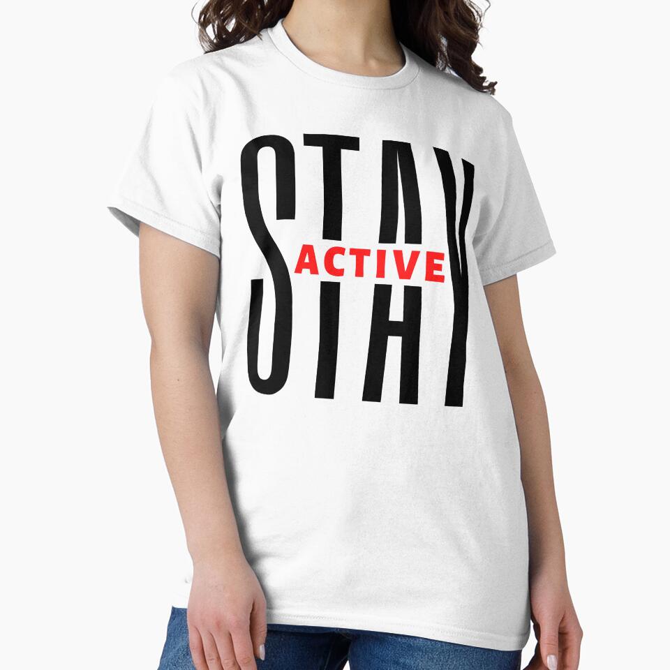 Stay Active | Motivational Quote | Inspirational Quote by Marigoldkey