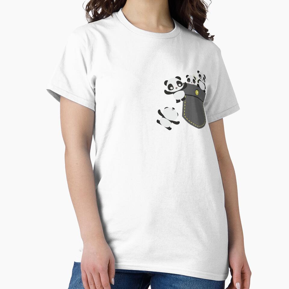 pandas pocket by Teepety Shop