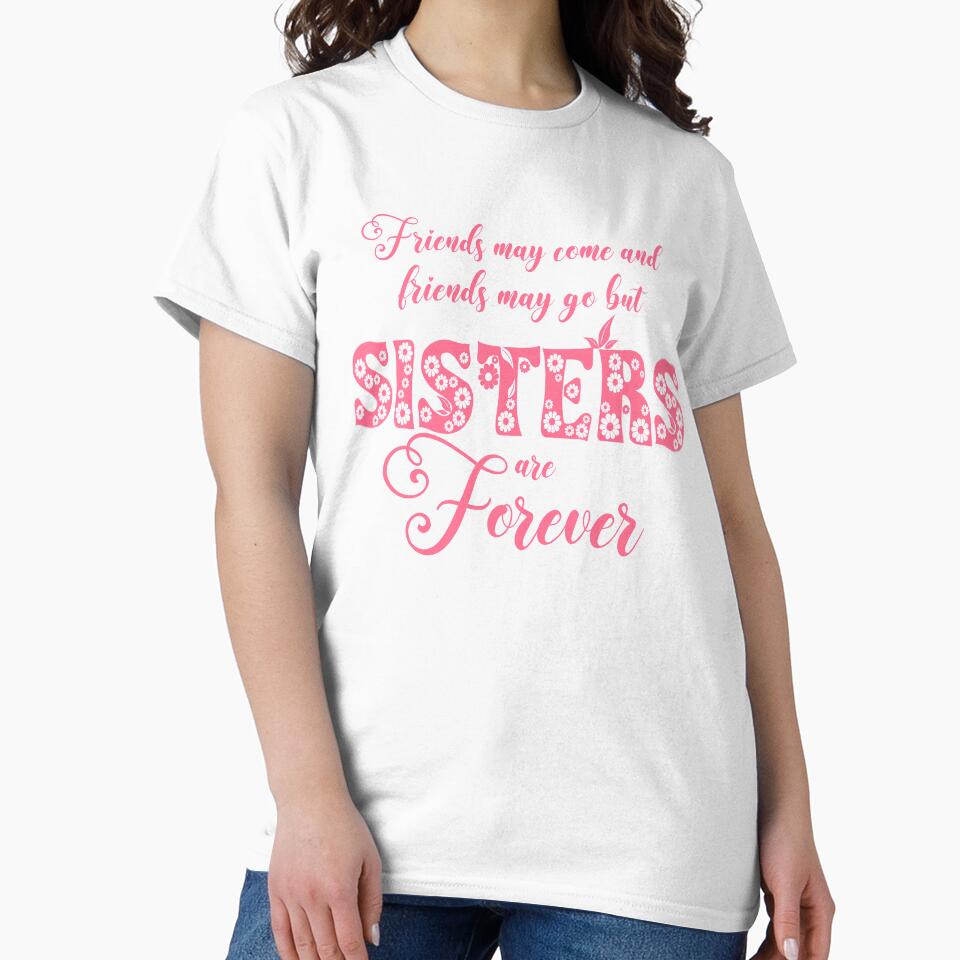 Sisters Are Forever with pink flowers by kansaikate
