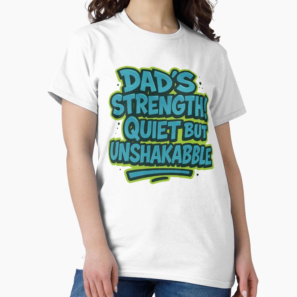 Dad’s Strength – Quiet But Unshakable .Bold Graffiti Father’s Day Gift by auraRM studio