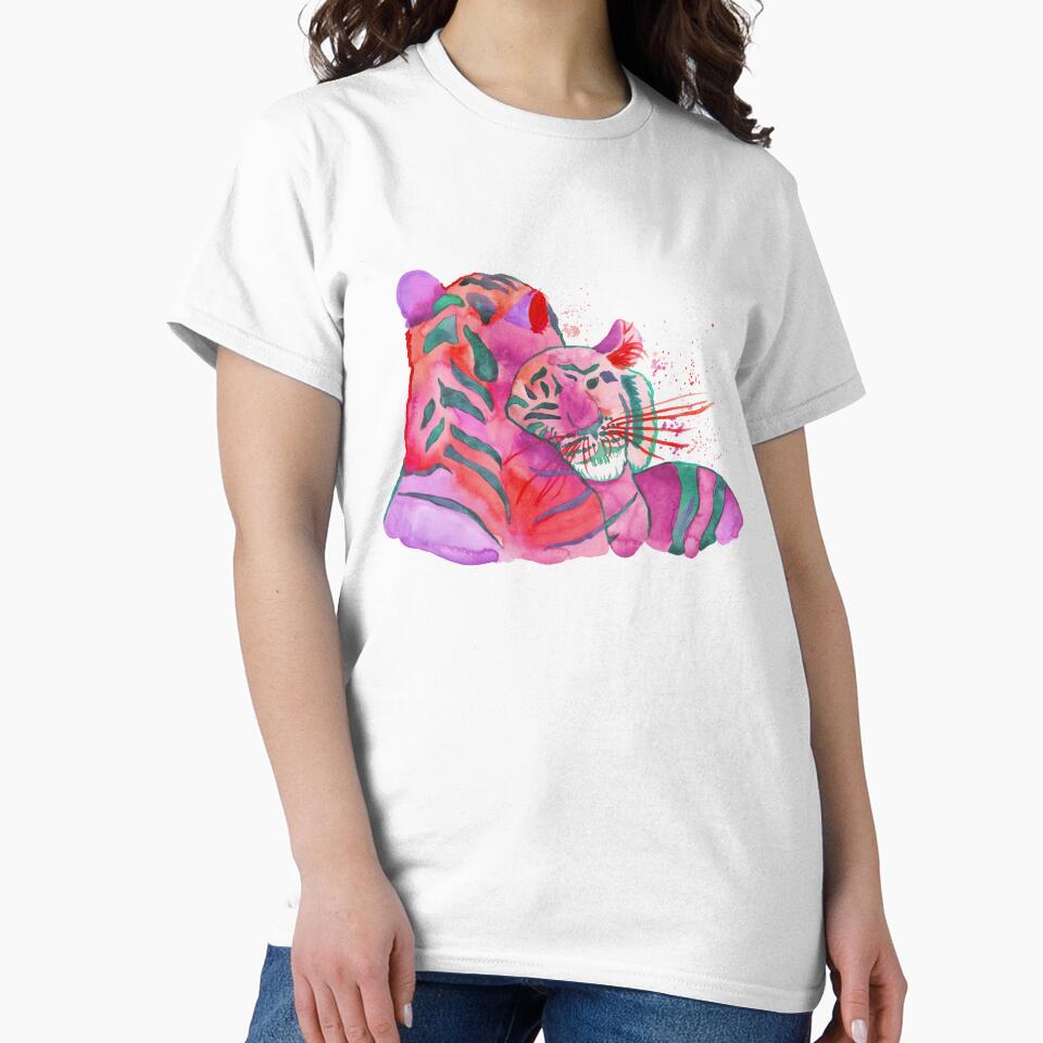 Cuddling Tigers - Pink Palette by Niina  Niskanen