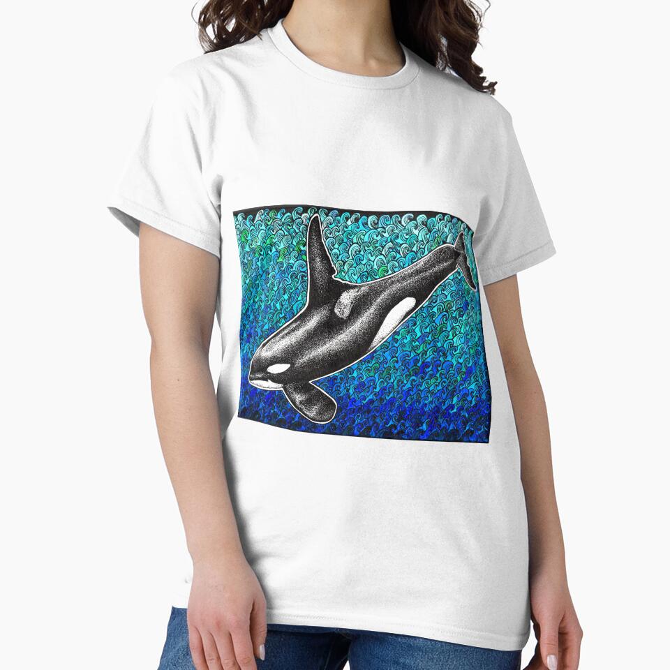 Orca and ocean by chloeyzoard