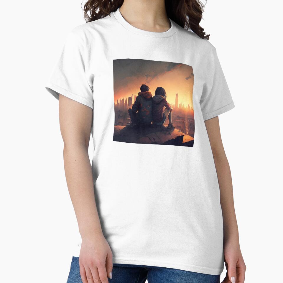 Couple City Sunset by yangs-wear