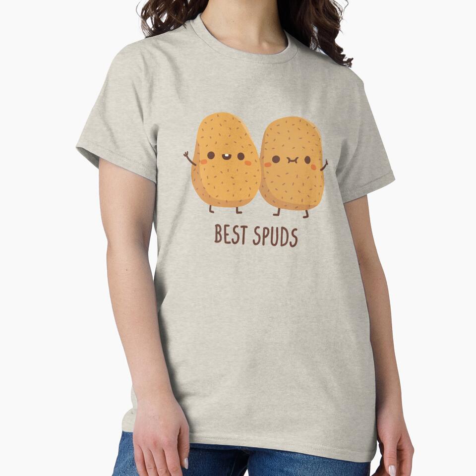 Cute Potatoes Best Spuds Best Buds by rustydoodle