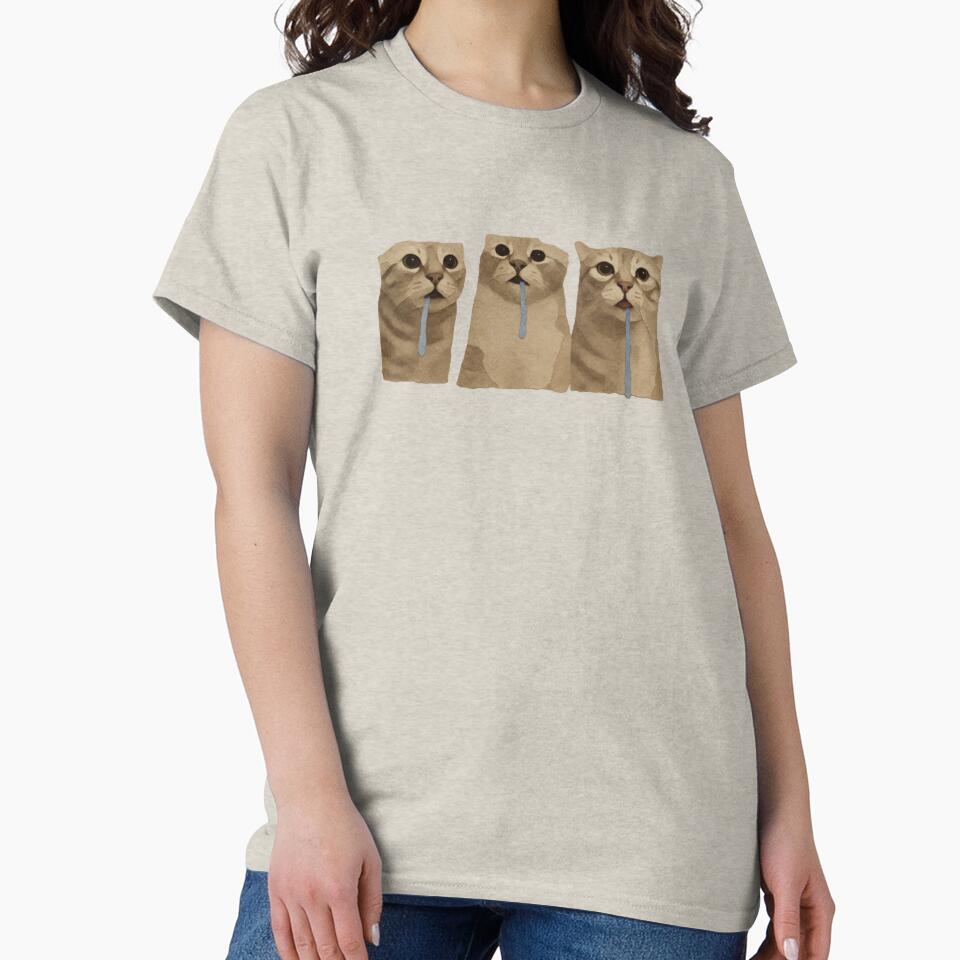 Triple Drooling Goofy Cats Meme by CamilasPrints