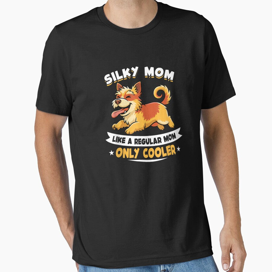 Silky Mom Like A Regular Mom Only Cooler Silky Dog by goombi-creative