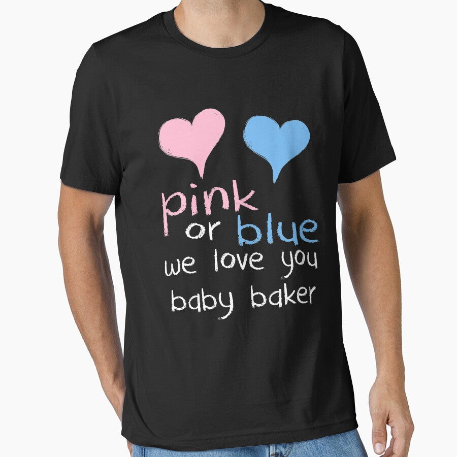Pink Or Blue We Love You Baby Baker Shower Gender Reveal by arcadetoystore