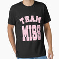 Team Miss Pink Girl Mom Baby Shower Gender Reveal Party Cute Funny Gift by arcadetoystore