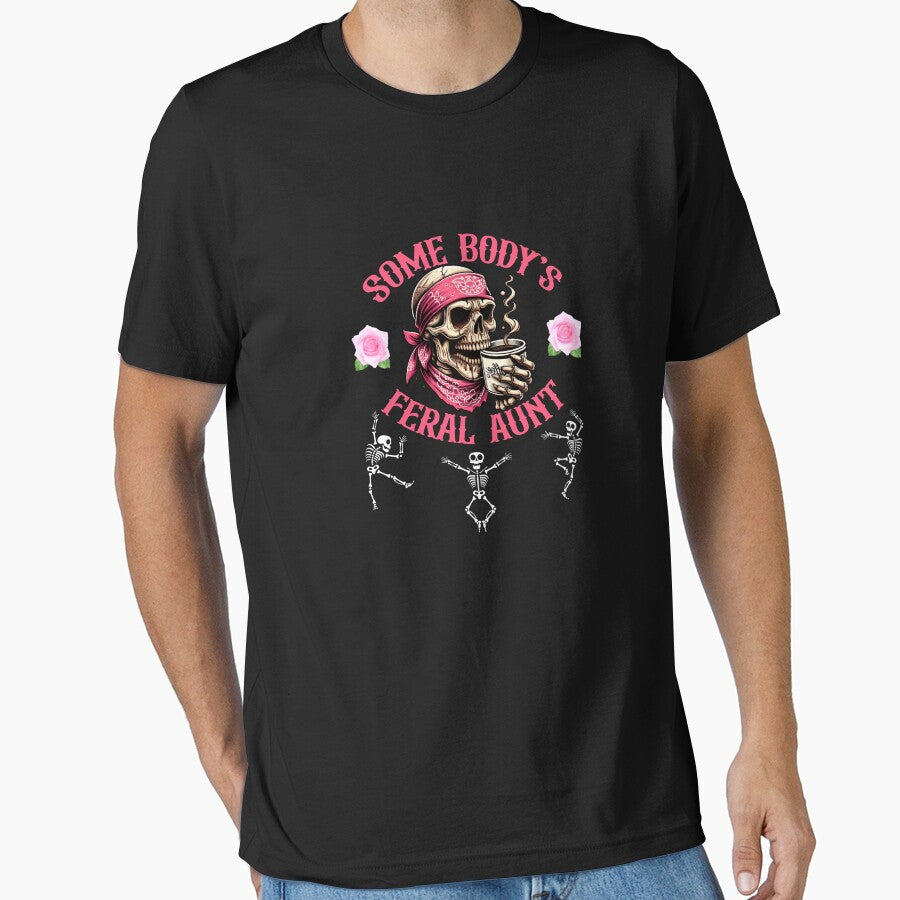 Somebody's Feral Aunt Aunt Halloween skeleton Mother's day by Harold Stanley