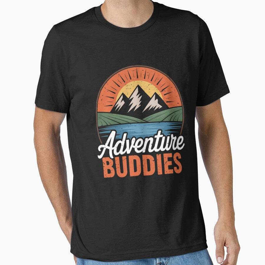 Adventure Buddies Couples Hiking Adventure Mountains by Elenasriveras
