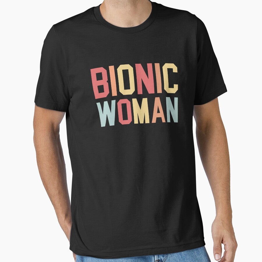 Bionic Woman Shirt, Knee Replacement Surgery, Knee Therapist Surgeon Shirt, Gift For Bionic Woman, Knee Surgery Shirt, Bionic Knee Club Tee by aymob