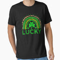 St Patricks Day Rainbow Lucky Teacher Women St Patricks Day T-Shirt by Cooltees4u1