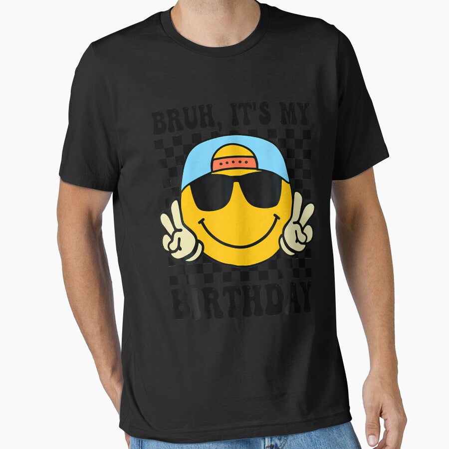 Bruh It'S My Birthday Smile Birthday For Boys Kids by TysonLangosh