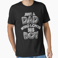 Just A Dad Who Loves His Boy Fathers Day by nwaja-art