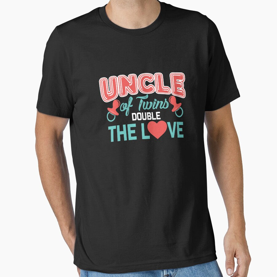 Uncle of twins, Double The Love, Uncle Twins Gift, Gift For Uncle of Twins by Designs4Less