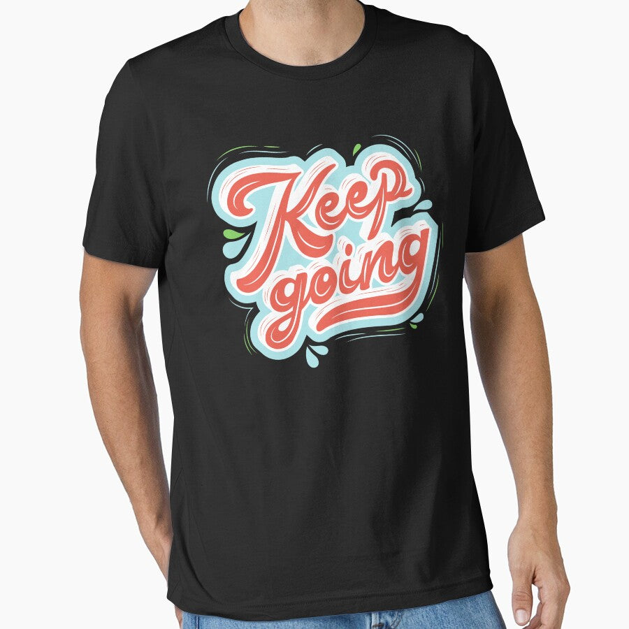 Vintage Keep Going Decorative Typography by garniturex
