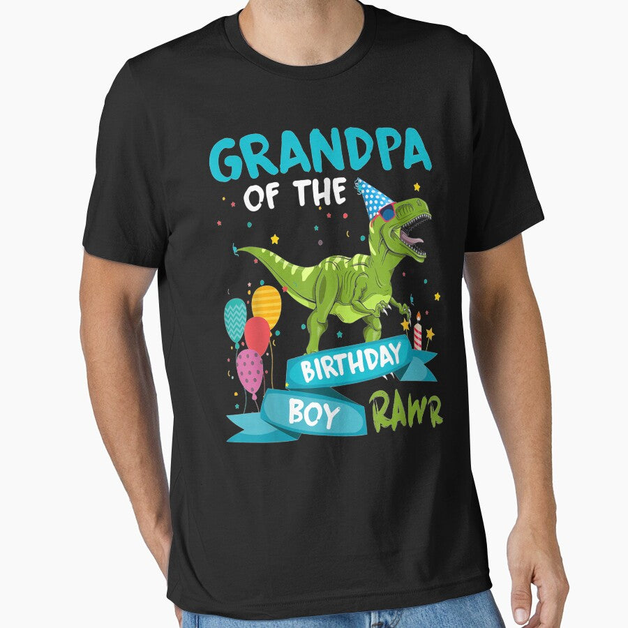 Birthday Family Boy - Grandpa Of Birthday Boy by JWArtStudio