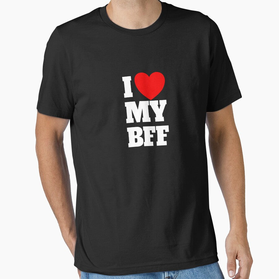 I Love My BFF Red Heart Best Friends Forever I Love My BFF Gear by DynamicDesign