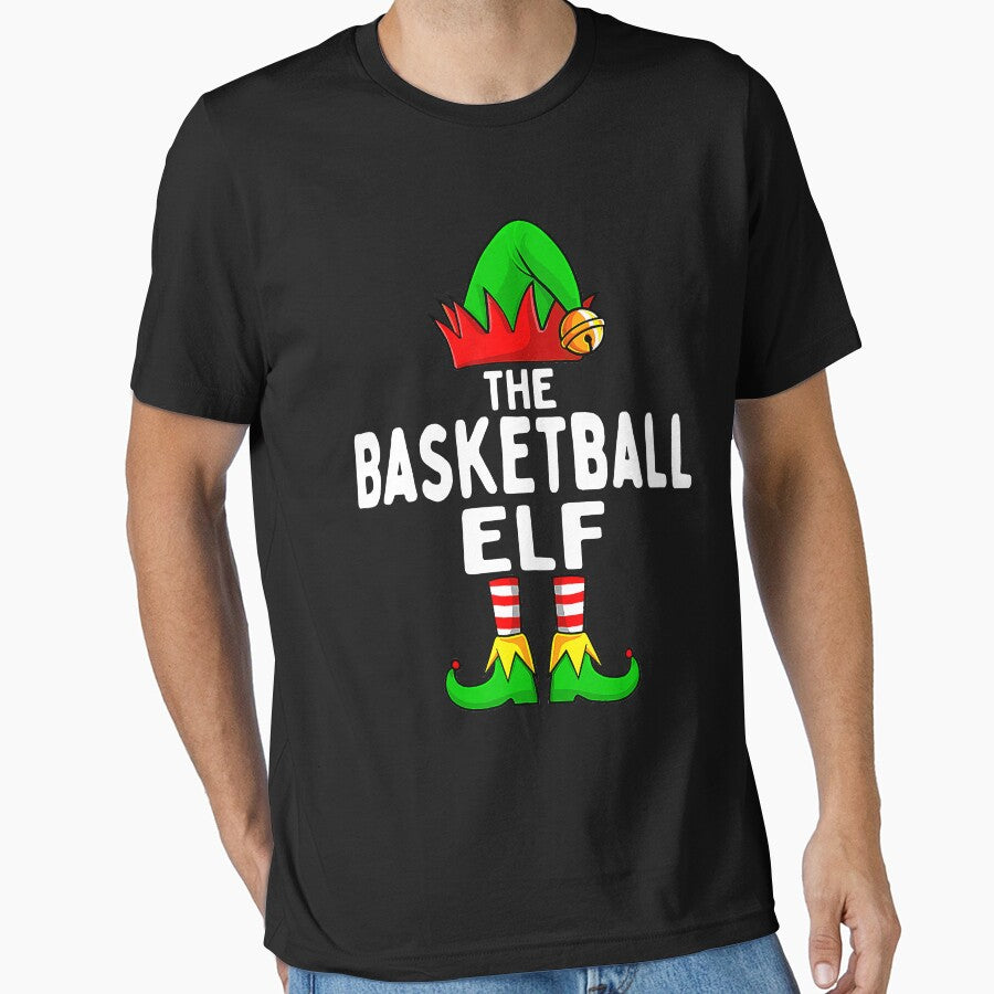 Basketball Elf Matching Family Group Christmas Party Pajama by BrandyBare