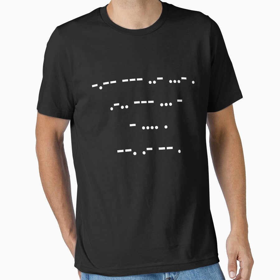 “You’ve Lost The Game” Morse Code Black by Vileprint