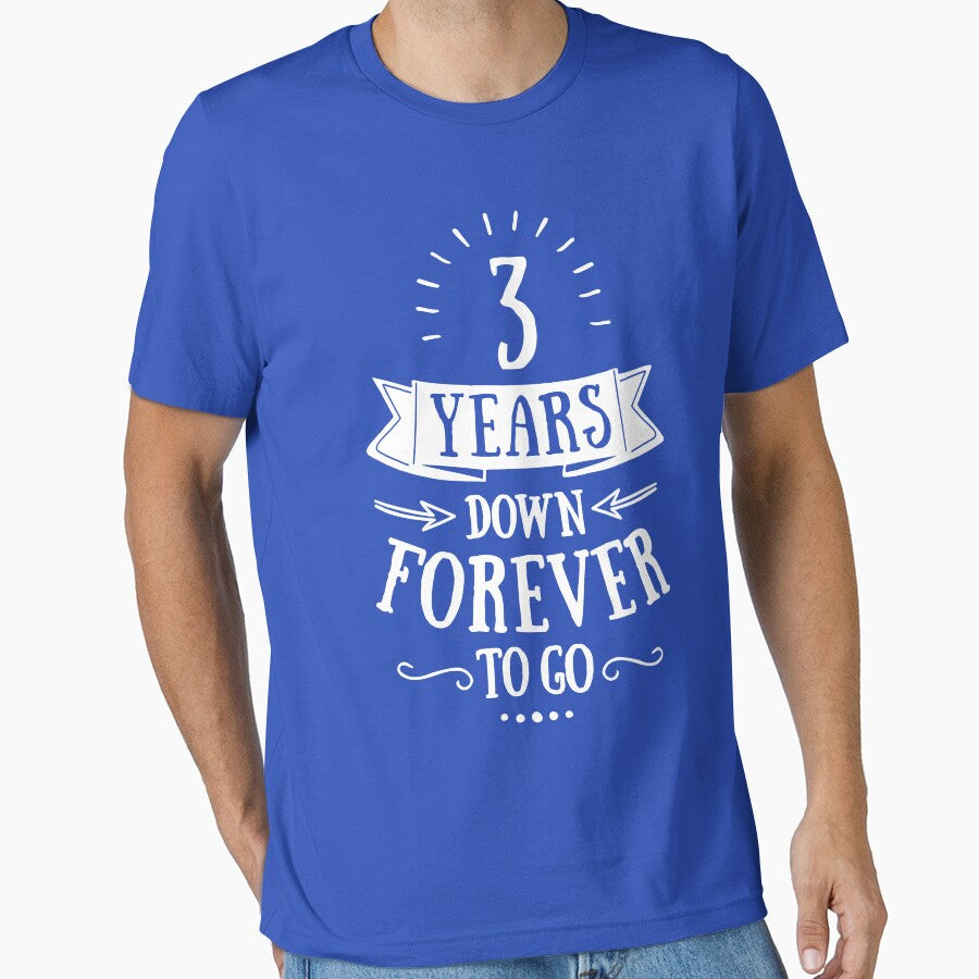 Three Years Down Forever T Go - 3rd Wedding Anniversary Tees, Phone Cases And Other Gifts by MemWear