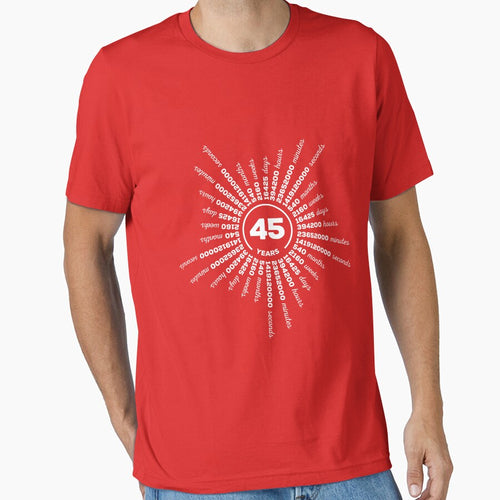 45 Years Sapphire Wedding Anniversary Tee Cute Gift Hubby And Wifey by MemWear