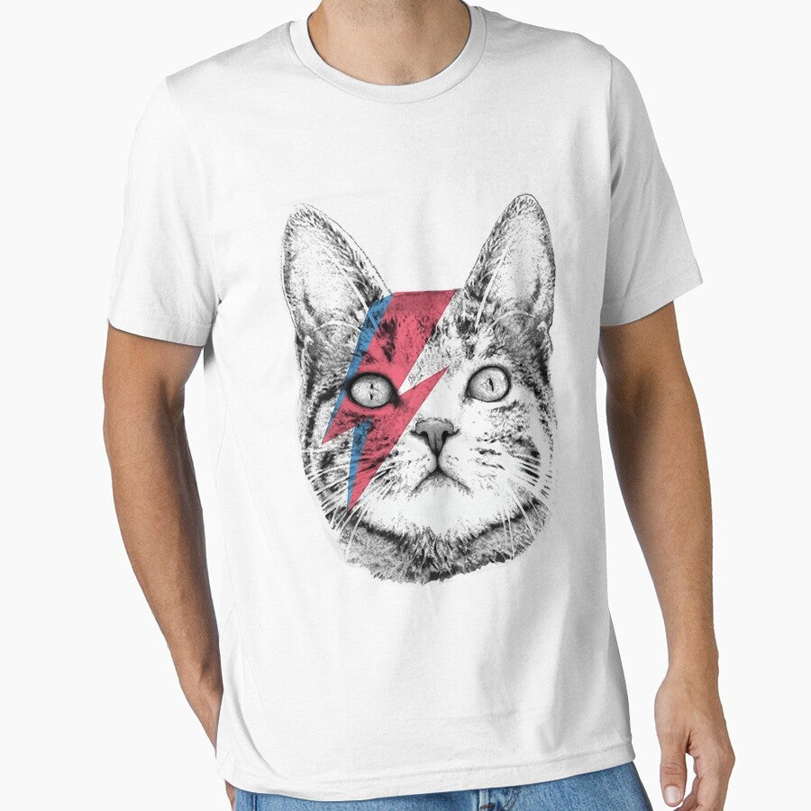 Ziggy Stardust Cat , David Bowie, Wo by NolaPredovic