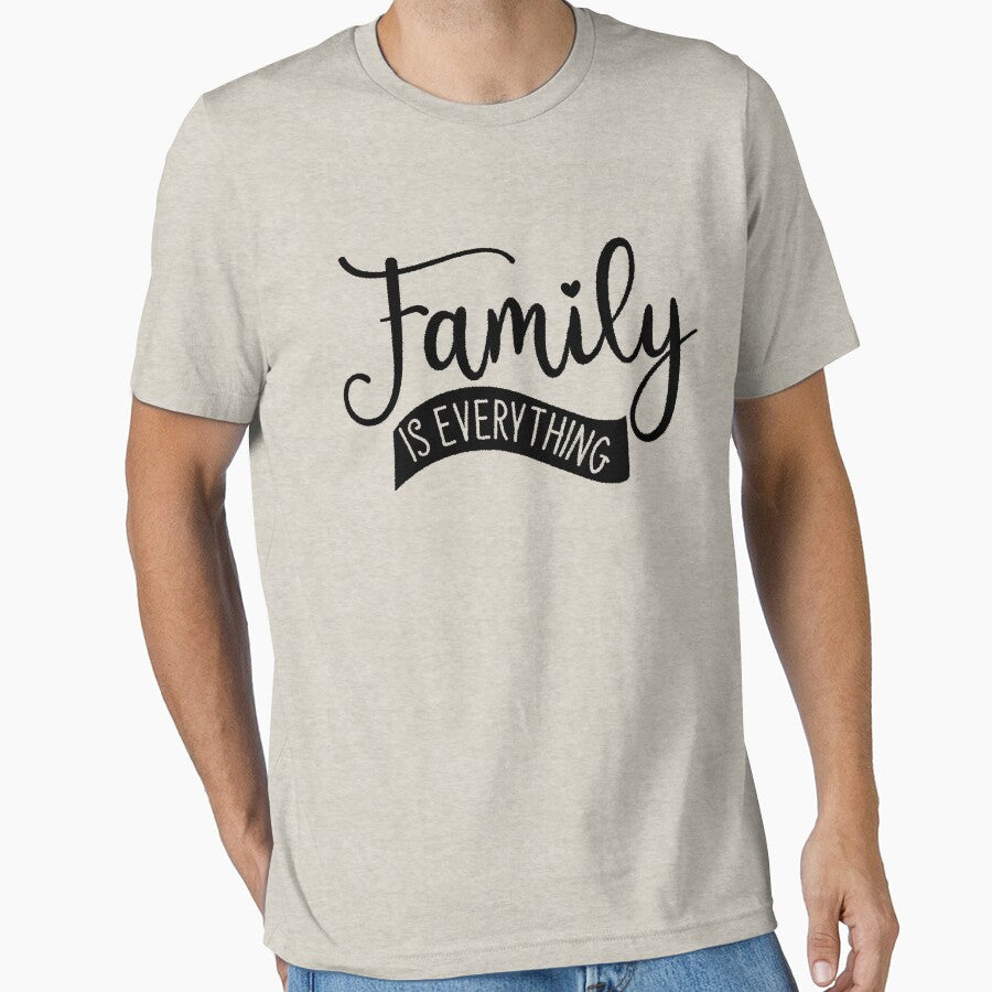 Family Quote - Family is everything, Family Over Everything by RedArtsDesign