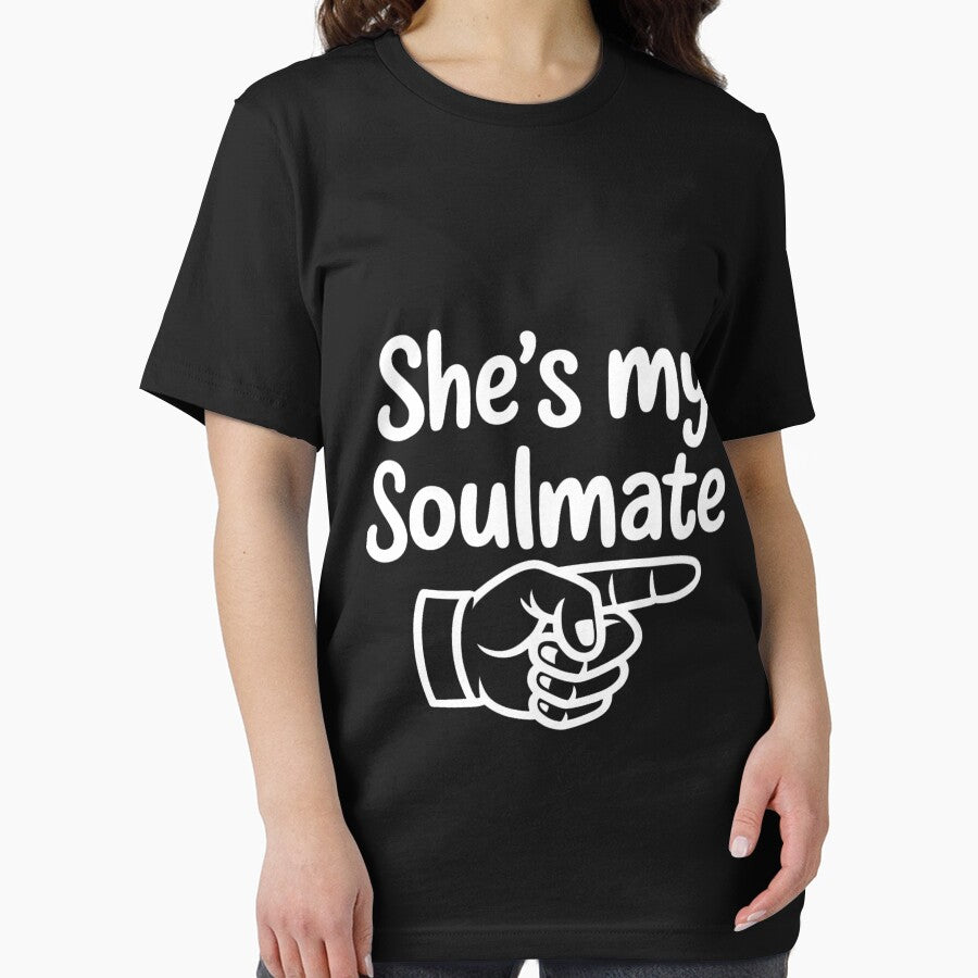 She's My Soulmate Funny Matching Couples Outfit for Husband by Hofersofer