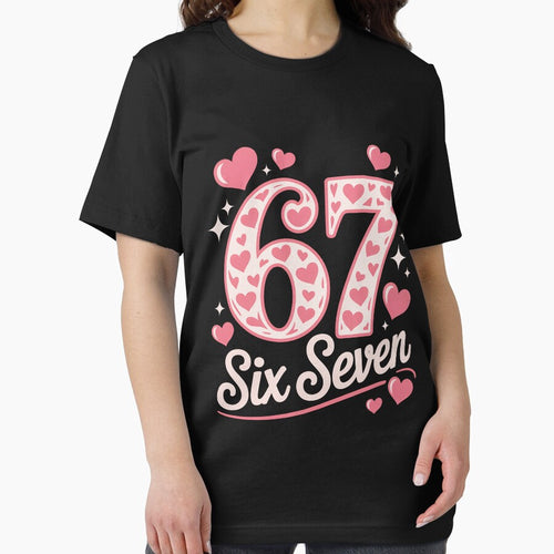 6 7 Six Seven Meme Saying Valentine Couple Matching by silladive