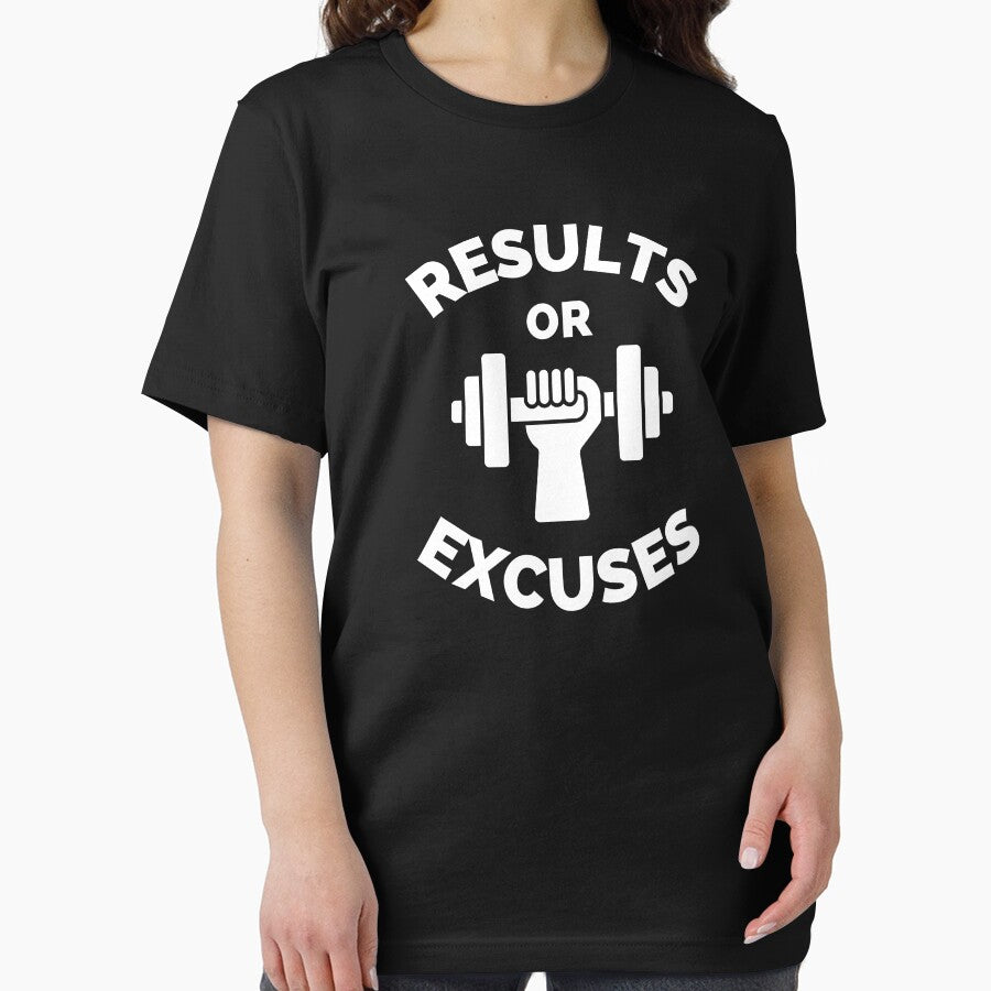 No Excuses Just Results Running Cross Country Fitness Gym Sport Motivation Inspirational Quote by ExploreTheStore