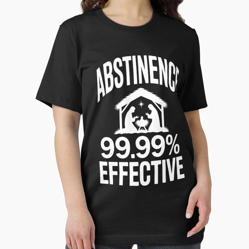 Abstinence 99.99 Percent Effective Nativity Christmas Joke by BakeryDozen