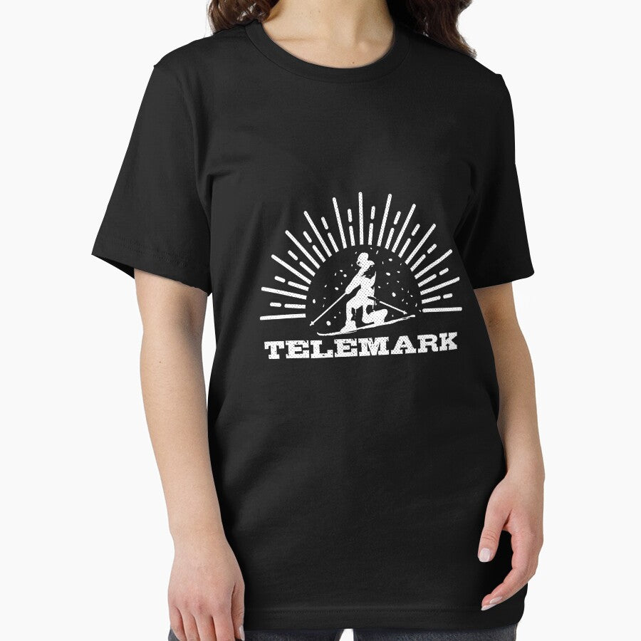 Vintage Telemark Ski Telemarking Skiing Telemarker by ColorDreamer