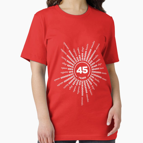 45 Years Sapphire Wedding Anniversary Tee Cute Gift Hubby And Wifey by MemWear