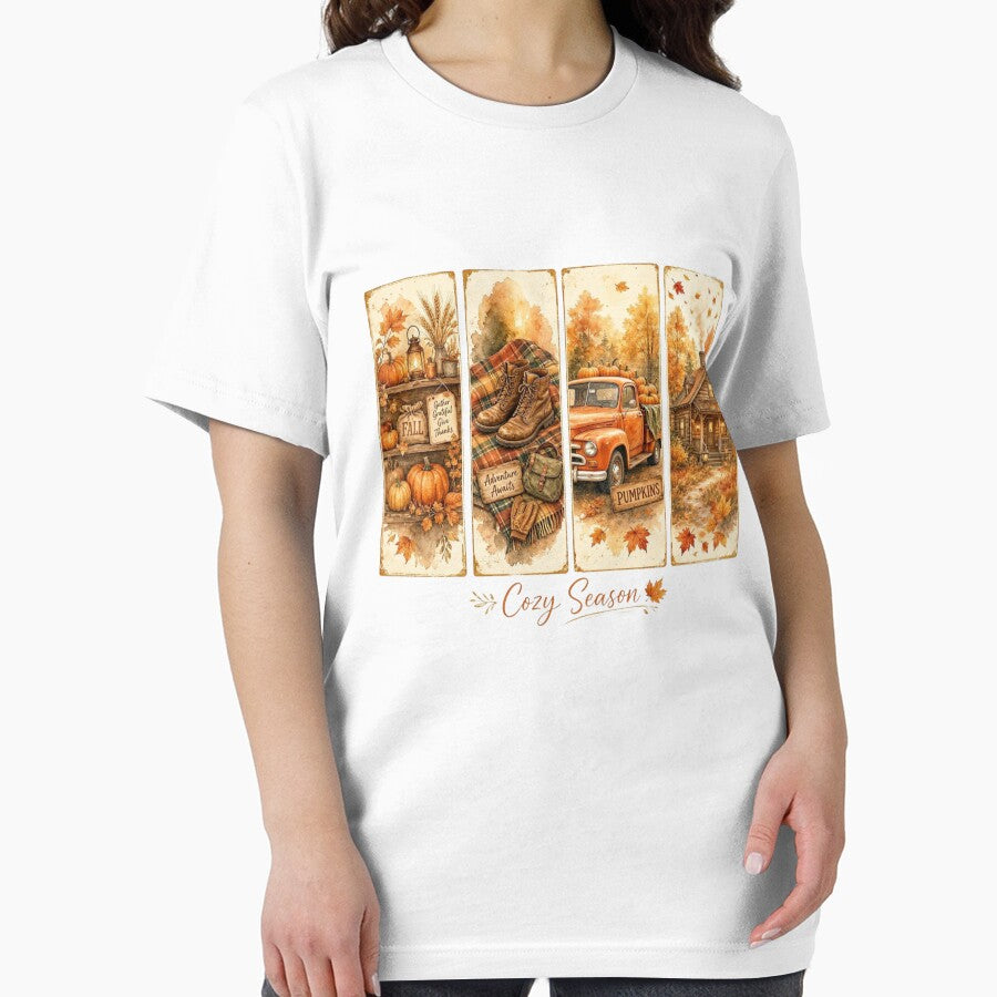 Retro Funny Autumn Pumpkin Fall Vibes Cute Cozy Season by CF_VintageDesign