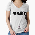 BABY inside Girl Baby Peeking TShirt Funny Pregnancy Tee for Expecting Mothers by urban-design