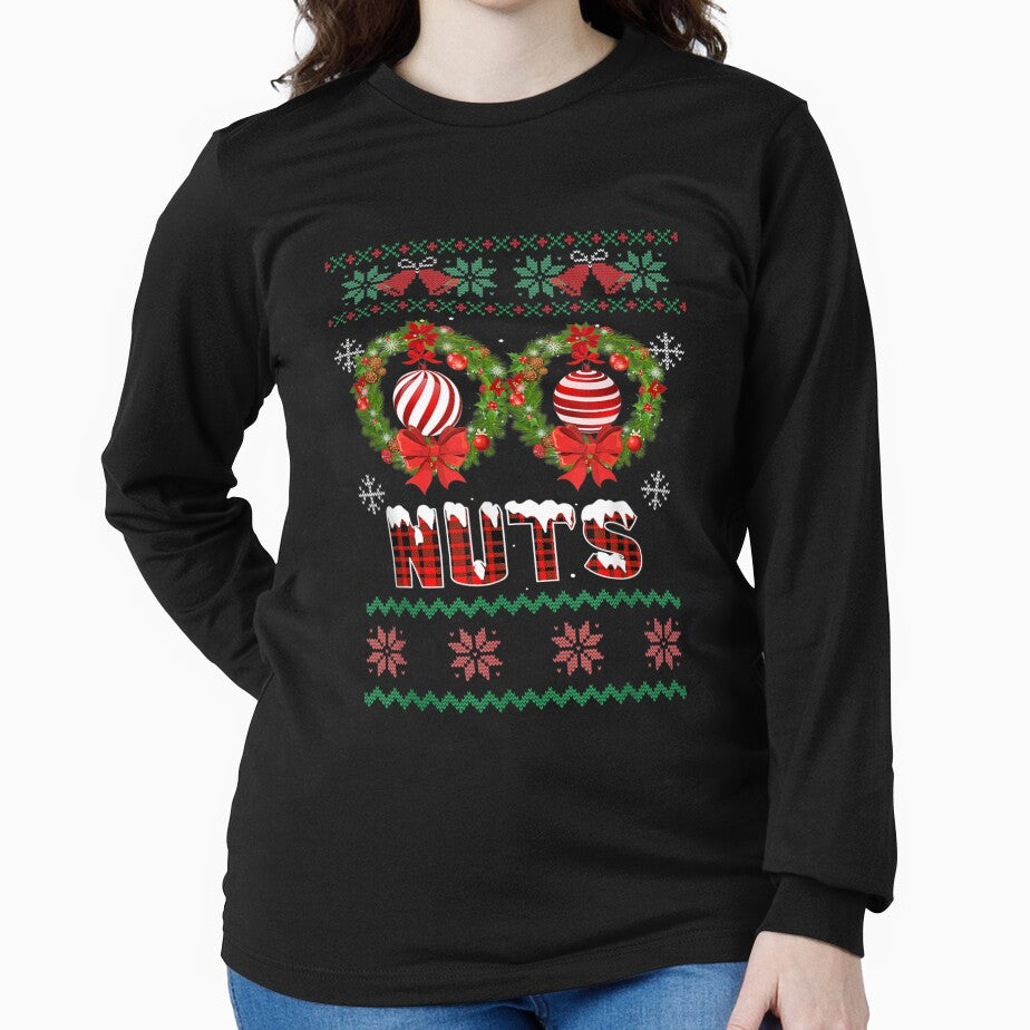 Chest Nuts Christmas Ugly Matching Couple Chestnuts by laurenm233