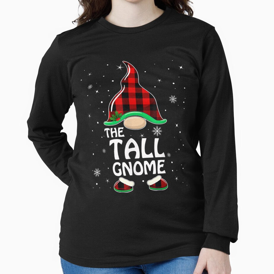 Tall Gnome Buffalo Plaid Matching Family Christmas Pajama by amyadt77