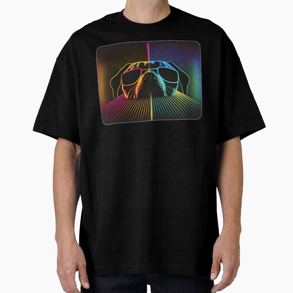 Rainbow Sunglasses Stoic Dog by Synthetic-Intel