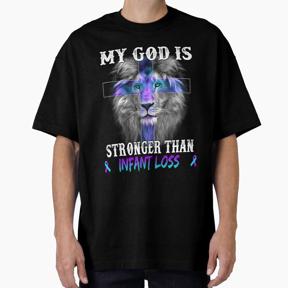 Lion My God Is Stronger Than Infant Loss Support Infant Loss Warrior by Hatjar