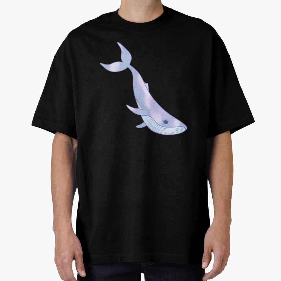 Galaxy Whale Illustration - Dreamy Pastel Ocean Art by ZizoaArt