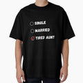 Single Married Tired Aunt, Funny Aunt Shirt by Sleepy Cat Design