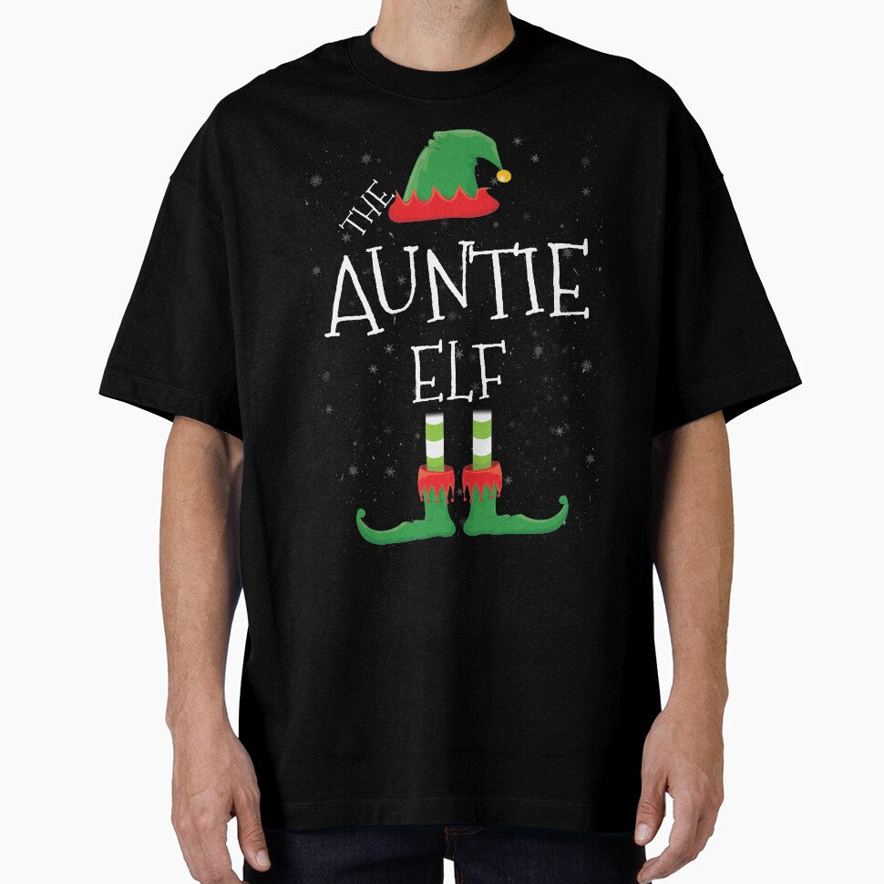 Auntie  Elf Family Matching Christmas Group Funny Gift by DavisHasari