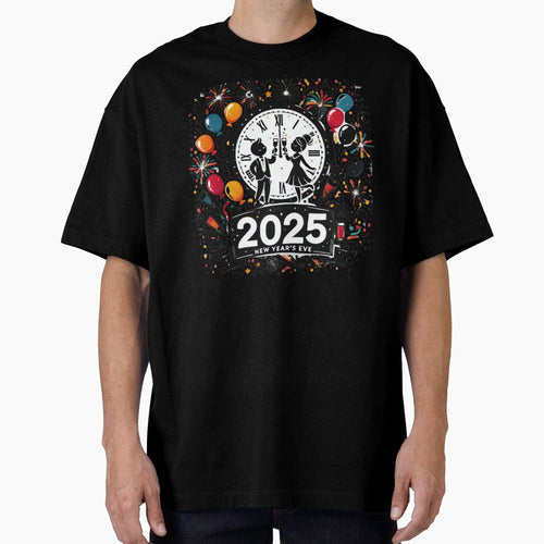 2025 New Year's Eve Shirt - Stick Figure Celebration by BlankCanvasHaHa