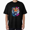 Vibrant Tiger Pop Art Bright Animal Art by kakarikihill