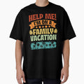 Beach Vacation Vibe Vintage Help Me I'm On A Family Vacation by Nessshirts